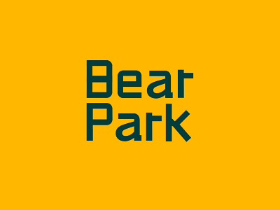Bear Park Logo brand development branding graphic design logo logo design type typography vector