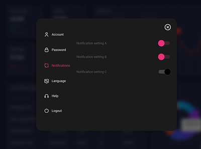 Daily UI #007 Settings daily 100 challenge dailyui dailyuichallenge design figma ui uidesign uiux webdesign