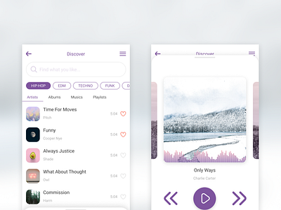 DailyUI #009 Music Player