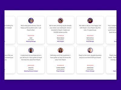 Daily UI 039 Testimonials daily 100 challenge dailyui dailyuichallenge design designinspiration figma ui uidesign uiux webdesign