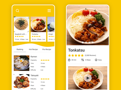 Daily UI  040 Recipe