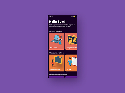 DailyUI  091 Curated for You