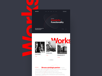 Vide Infra Website Pt.3 agency homepage portfolio strategy typography works