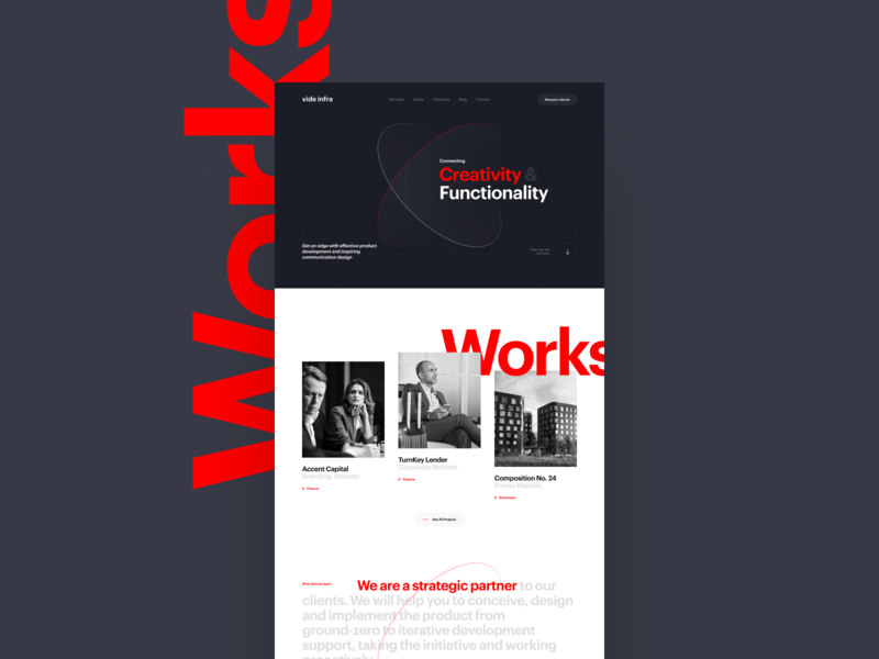 Vide Infra Website Pt.3 agency homepage portfolio strategy typography works