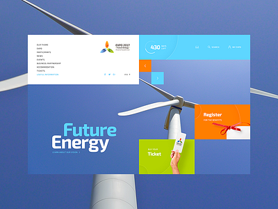 Astana Expo 2017 2017 astana energy expo flat future layout minimal ui web