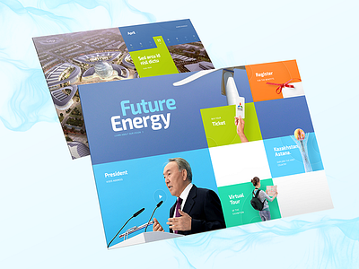 Astana Expo 2017 2017 astana energy expo flat future layout minimal ui web