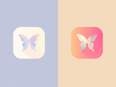 UI Challenge: App Icon branding butterfly cute dailyui icon illustration logo minimal mobile ui ui challenge vector