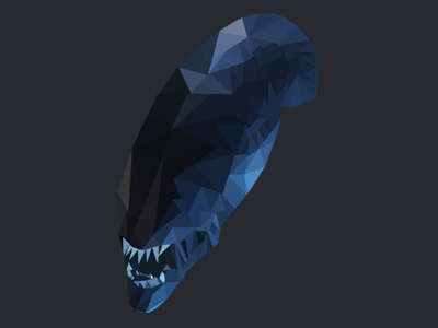 Low Poly Xenomorph