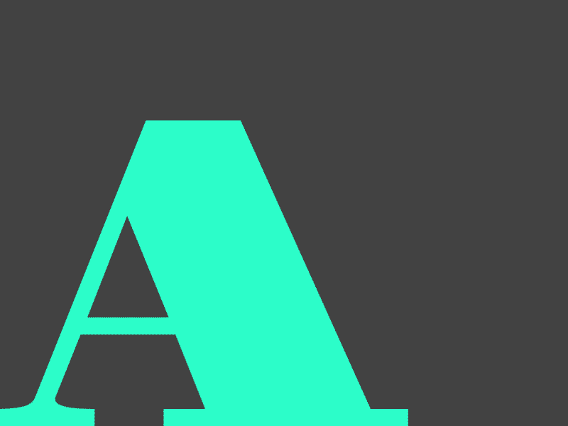 Alphabet Project: A a alphabet moving type