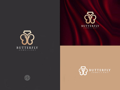 Butterfly logo design-jewellery logo branding design icon illustration logo logodesign logotype vector