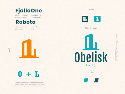 Obelisk Living Real Estate logo concept brand design brand identity branding branding design clean colorful creative logo flat graphic design grid grid logo living logo logodesign minimal modern obelisk realestate solid color vector