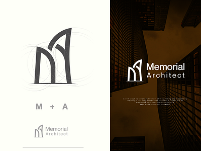 Memorial Architect Logo Concept design