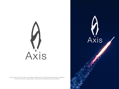 Axis Rocketship Logo design concept axis brand design brand identity branding clean creative logo dailylogochallenge flat logo logodesign minimal modern planet popular rocket rocketshiplogo space spacelogo star