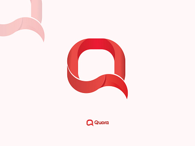 Q letter / Quora Logo Redesign app logo brand design brand identity branding clean gradient grid grid logo letter logo lettermark logo logodesign logotype modern popular q q letter quora redesign solid color