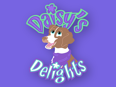 Daisy's Delights dog illustration dog logo logo logo design vector vector design vector drawing vectorart vectorartist vectorartwork vectorillustration