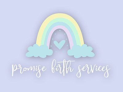 Rainbow Logo Design baby baby clothes baby shower colorful design colorful logo colorful logo design kids kids logo kids print logo logo design nursery art nursery design rainbow logo rainbow logo design