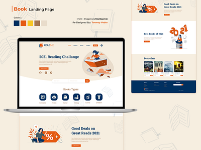 Book Landing Page 2021 book challenge design landing page landing page design reading ui uidesign uiux ux