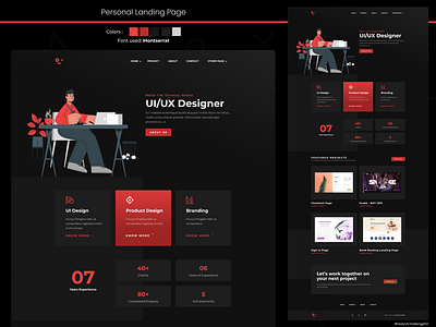 Landing Page page  Daily Ui 3b Presentation