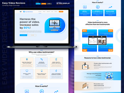 Easy Video Reviews – Landing Page Redesign