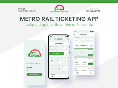 Dhaka Metro Rail App Design Concept
