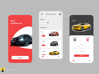 Rent a car App Ui app design figmadesign logo photoshop ui ui designer ui ux uidesign ux