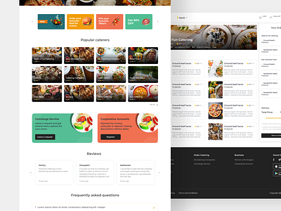 Food Delivery Landing Page app design figmadesign illustration logo ui ui designer ui ux uidesign ux