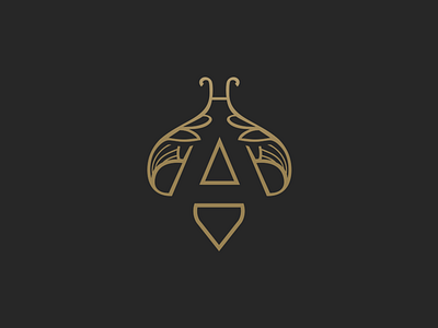 House of Amarah logo mark black branding design gold logo