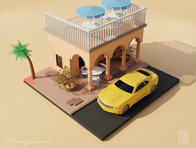 cuba street lowpoly illustration 3d art 3d ilustration agency landing page business creative design creative designs graphic design home page illustration interface isometric design marketing marketing agency minimal social media social media templates typography