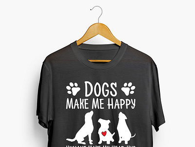 Dogs Make Me Happy Humans Make My Head Hurt t-shirt