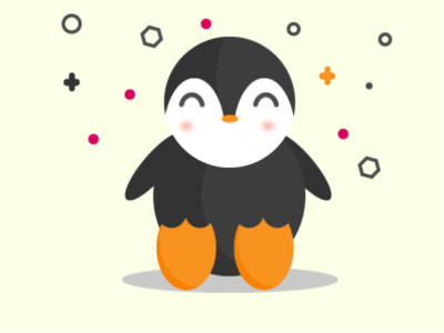 Day 9 of the 30-day flat design challenge! cute design flatdesign illustration penguin