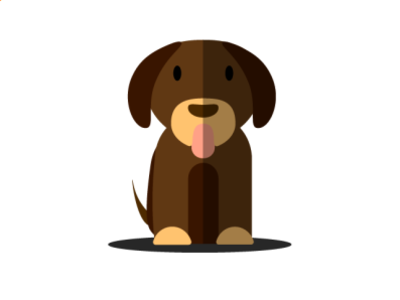 Best friend : Doggo bestfriend browndog cute dog dogs flat design of dog flatdesign flatdesignofdog flatdesignofdoggo illustration illustration of dog