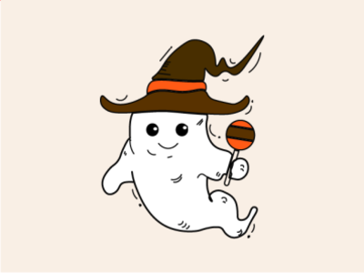 Day 16 of the 30day flatdesign challenge boo cute design flatdesign ghost graphic design halloween illustration ui vector