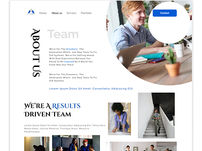 About us about about us aboutpage aboutus digital agency geometric geometry home home page landing page landing page design typography ui user experience design user experience of about us uxabout