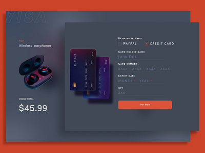 Daily UI : Credit Card Checkout Challenge