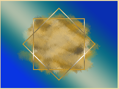 gold blue background