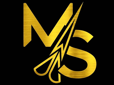 ms barbershop logo barber logo branding design gold logo illustration logo logo design ms barber logo ms logo