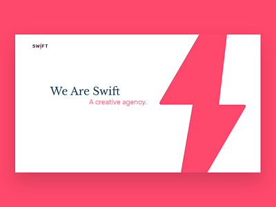 Landing page for swift agency landing webdesign