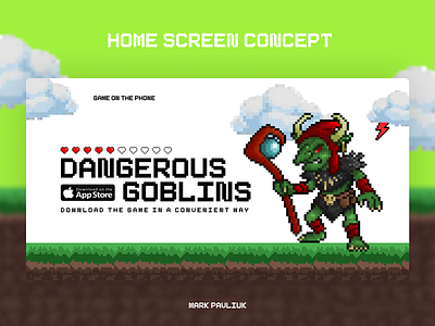 First Screen Concept - Pixel Style