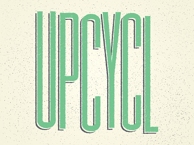 Upcycl Logo distressed green logo