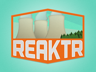 Reaktr Logo branding illustrator logo noise orange photoshop reaktr