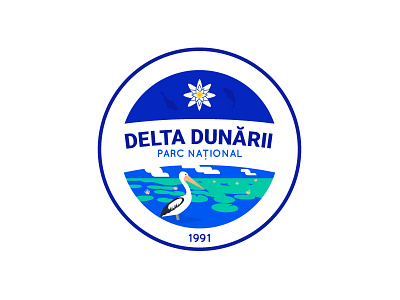 Delta Dunarii National Park bird delta logo national park
