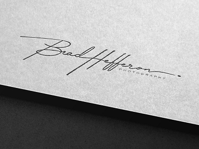 Brad Hefferson - Signature Logo art branding cursive logo logo signature logo typography