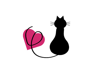 CAT LOVE 2 animation art branding design flat graphic design illustration illustrator typography ux
