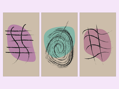 set abstract form in interior art design flat graphic design icon illustration illustrator minimal typography ux