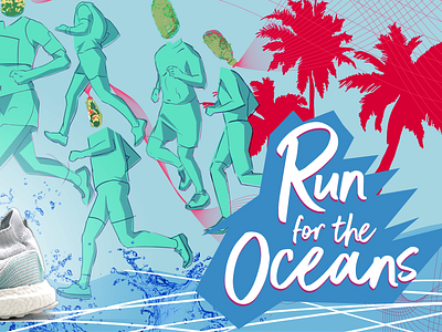 Adidas x Parley | Run for the Ocean | Detail design illustration photoshop art vector