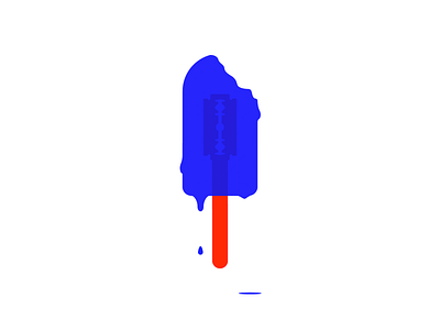 Ice cream design illustration minimal vector