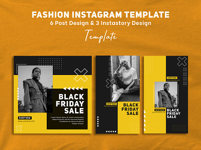 Black Friday Sale Design Instagram Template advertisement advertising black friday fashion instagram instagram post instagram stories instagram template modern