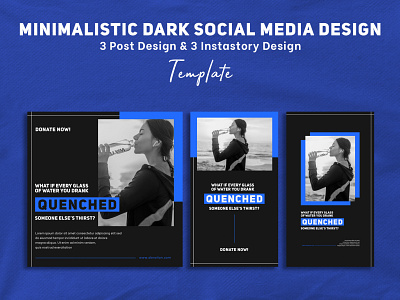 Minimalist Dark Design Instagram Template advertisement advertising design futuristic instagram instagram post instagram stories instagram template minimalist modern