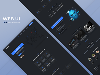 WEB UI Full Page [Dark-Mode] app concept clean ui darkmode design interface landing page minimalism ui design uiux user interface web design web ui xddailychallenge
