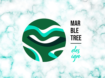 Design agency logo Marble Tree Design branding icon logo nature logo typography vision